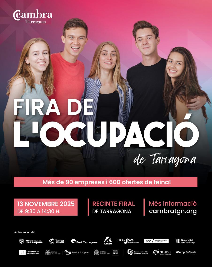 La Fira de l’Ocupació torna a Tarragona el 13 de novembre